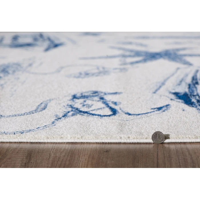 Kas Stella 6269 Ivory/Navy Coast Area Rug 9'10" x 13'2"