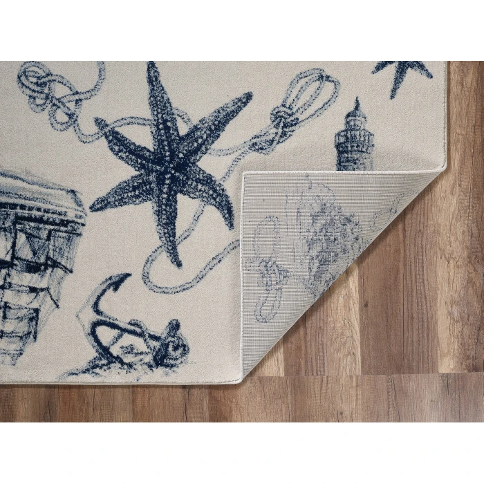 Kas Stella 6269 Ivory/Navy Coast Area Rug 9'10" x 13'2"