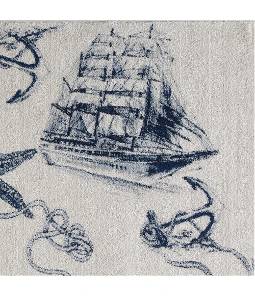 Kas Stella 6269 Ivory/Navy Coast Area Rug 9'10" x 13'2"