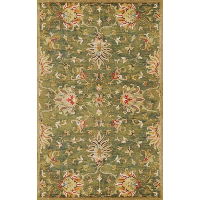 Kas Syriana 6010 Emerald Green Agra Area Rug 2'3" x 7'6" Runner