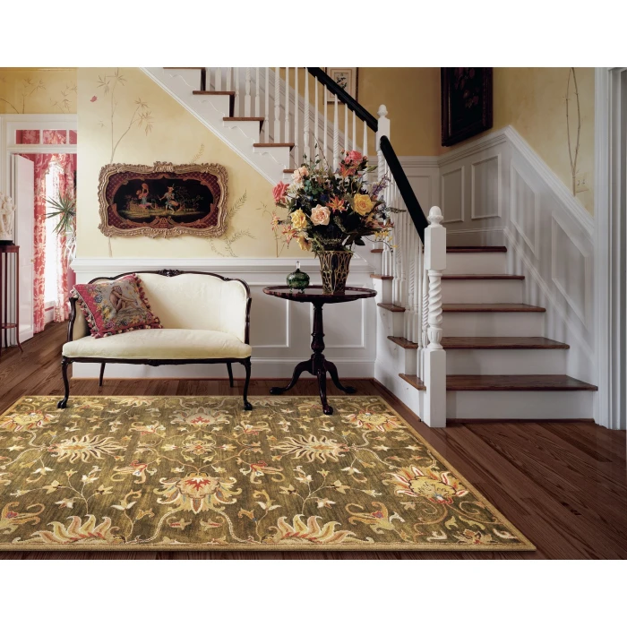 Kas Syriana 6010 Emerald Green Agra Area Rug 2'3" x 7'6" Runner