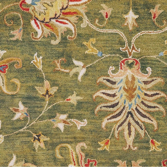 Kas Syriana 6010 Emerald Green Agra Area Rug 2'3" x 7'6" Runner
