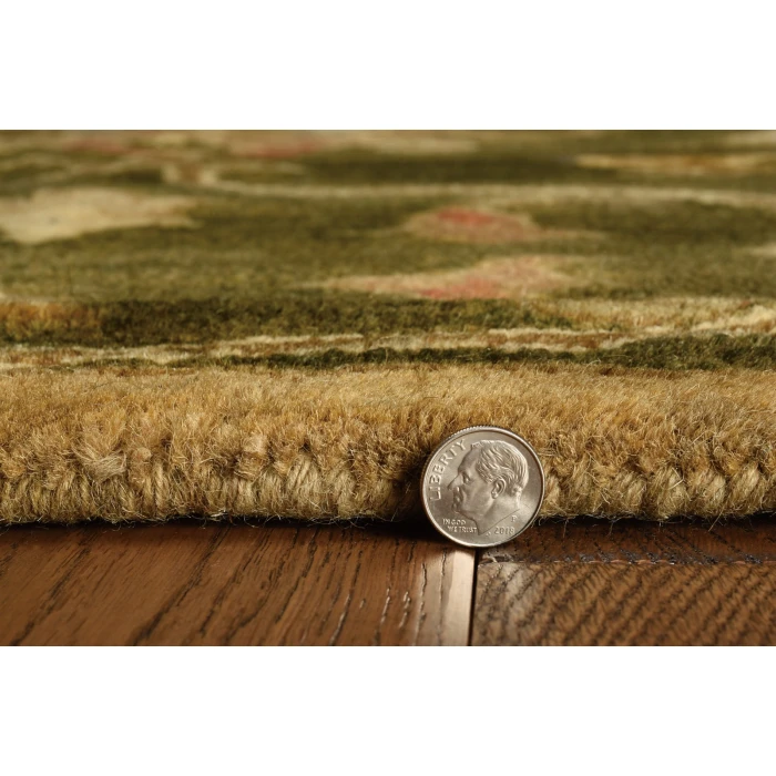 Kas Syriana 6010 Emerald Green Agra Area Rug 2'3" x 7'6" Runner