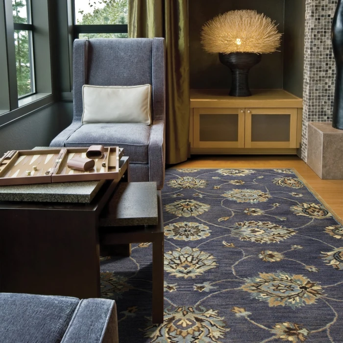 Kas Syriana 6024 Midnight Kashan Area Rug 3'3" x 5'3"