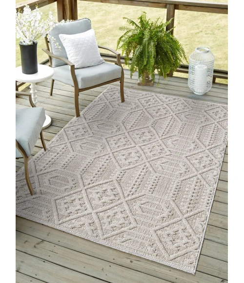 Kas Terra Taupe 6772 4 ft. X 6 ft. Rectangle Rug