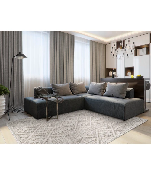 Kas Terra Taupe 6772 4 ft. X 6 ft. Rectangle Rug