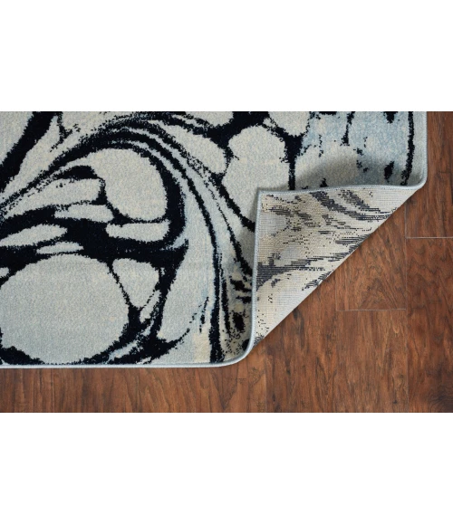 Kas Watercolors 6232 Blue Marble 5' x 7'6"