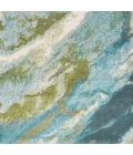 Kas Watercolors 6234 Teal Abstract 5' x 7'6"