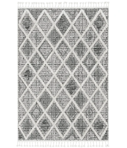 Kas Willow 1101 Charcoal Diamonds Area Rug 7'10" x 10'10"