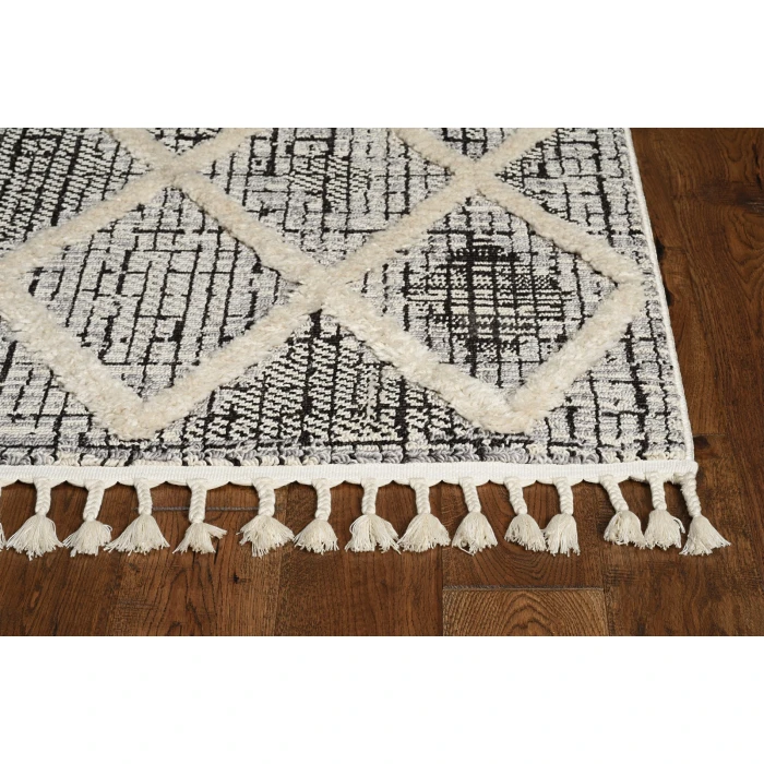 Kas Willow 1101 Charcoal Diamonds Area Rug 8'9" x 13'