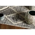 Kas Willow 1101 Charcoal Diamonds Area Rug 2'2" x 7'6" Runner