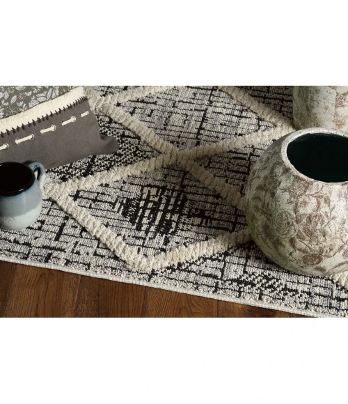Kas Willow 1101 Charcoal Diamonds Area Rug 7'10" x 10'10"