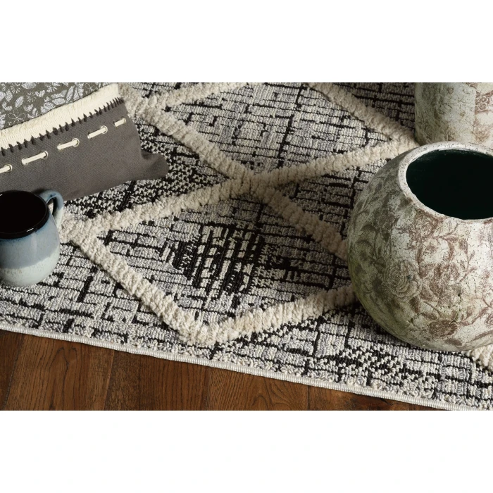 Kas Willow 1101 Charcoal Diamonds Area Rug 8'9" x 13'