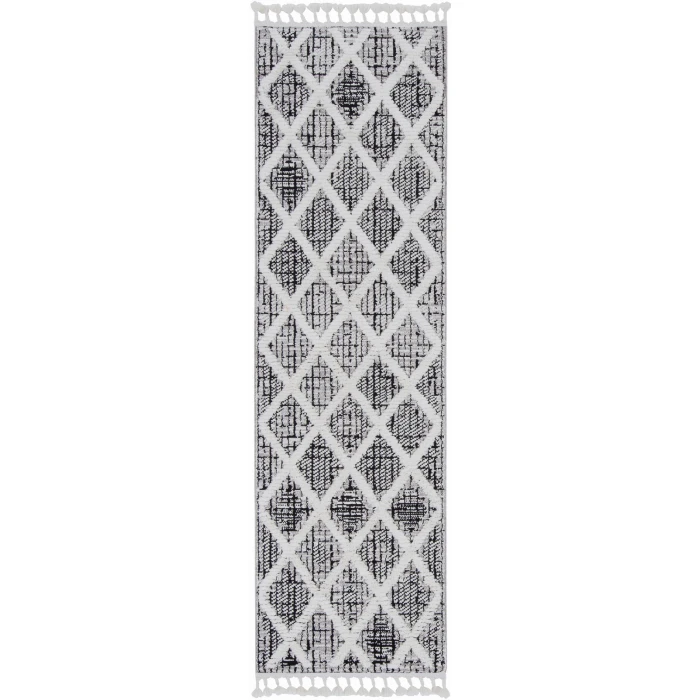 Kas Willow 1101 Charcoal Diamonds Area Rug 8'9" x 13'