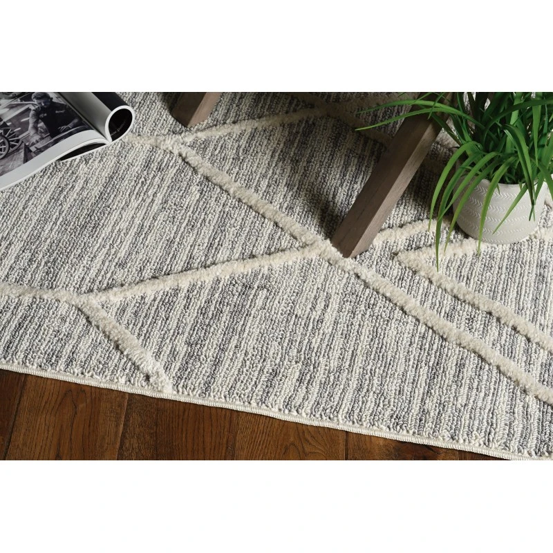 Kas Willow 1102 Ivory Grey Honeycomb Area Rug 12' x 15'