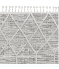 Kas Willow 1102 Ivory Grey Honeycomb Area Rug 5'3" x 7'7"