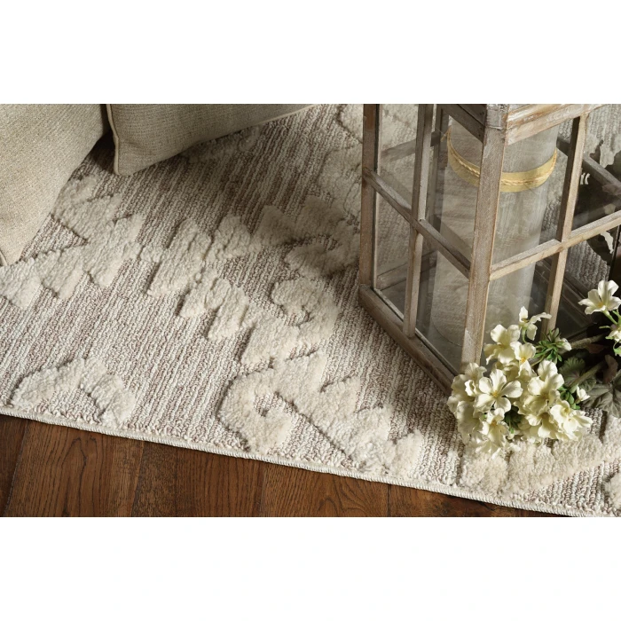 Kas Willow 1103 Ivory Beige Boho Area Rug 3'3" x 4'11"
