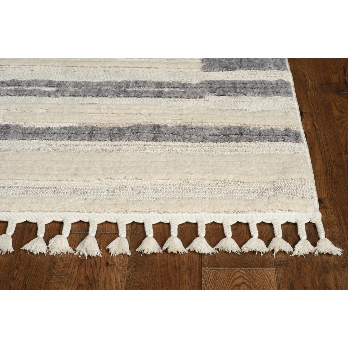 Kas Willow 1106 Ivory Grey Landscape Area Rug 5'3" x 7'7"