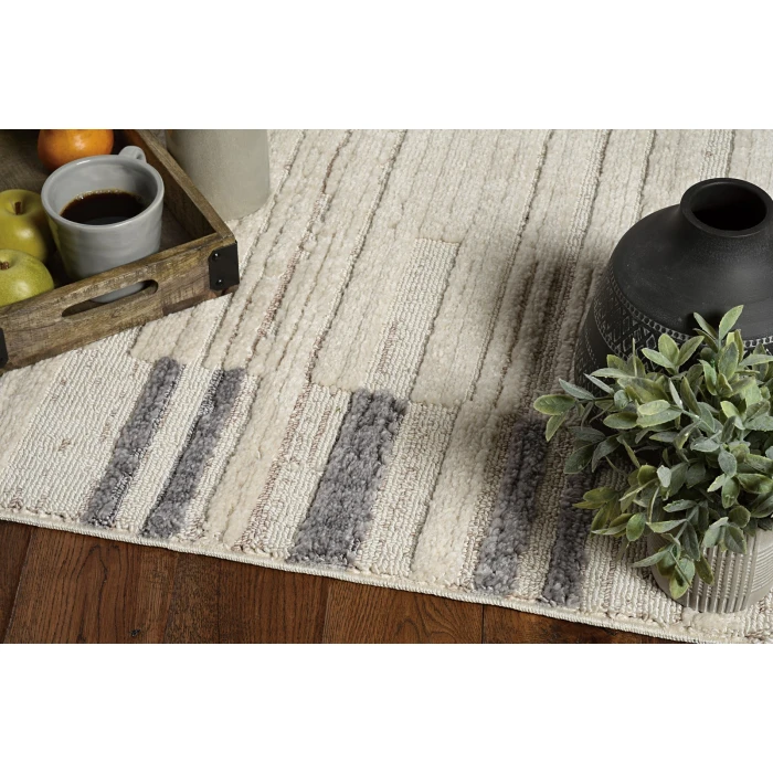 Kas Willow 1106 Ivory Grey Landscape Area Rug 5'3" x 7'7"