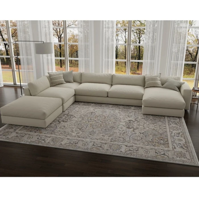 Kas Adele 8803 Grey Beige Delaney Area Rug