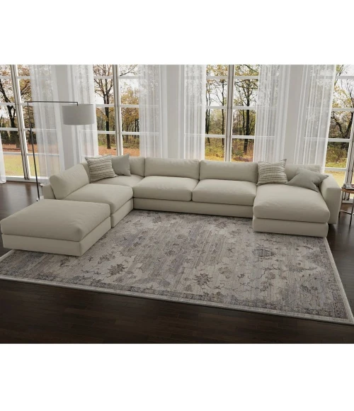 Kas Adele 8804 Ivory Grey Courtney Area Rug