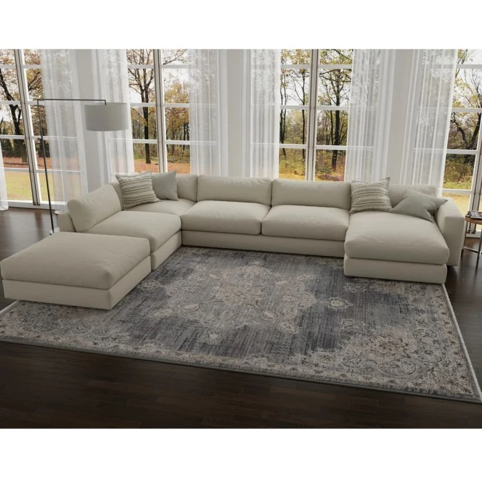 Kas Adele 8805 Grey Blue Serafina Area Rug