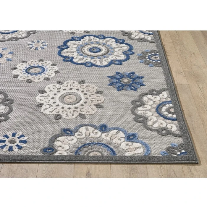 Kas Calla 6932 Grey/Blue Suzani Area Rug