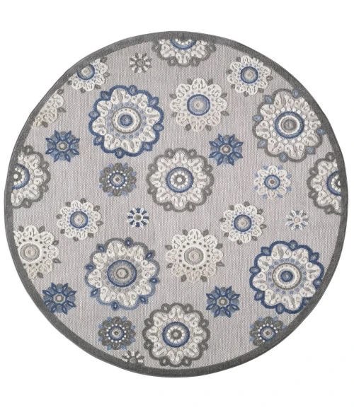 Kas Calla 6932 Grey/Blue Suzani Area Rug