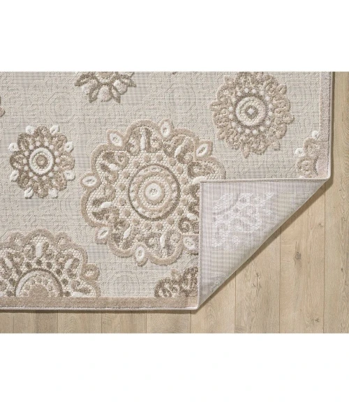 Kas Calla 6933 Taupe Suzani Area Rug