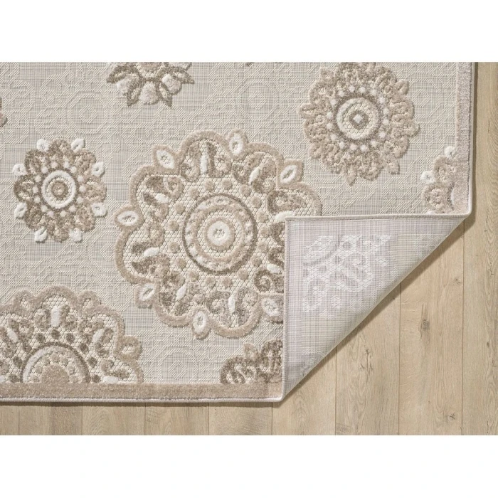 Kas Calla 6933 Taupe Suzani Area Rug