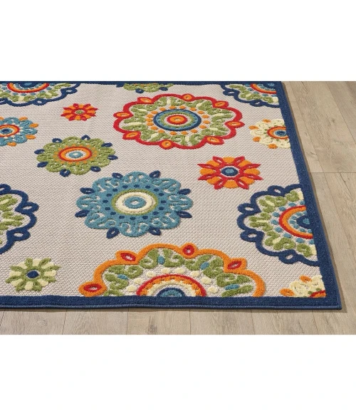 Kas Calla 6934 Ivory Suzani Area Rug