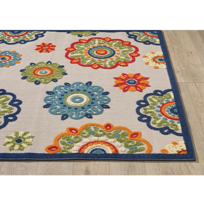 Kas Calla 6934 Ivory Suzani Area Rug