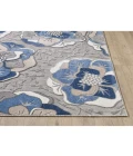 Kas Calla 6935 Grey/Blue Flora Area Rug