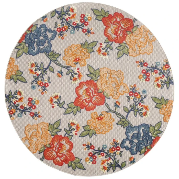 Kas Calla 6937 Ivory Floral Vine Area Rug