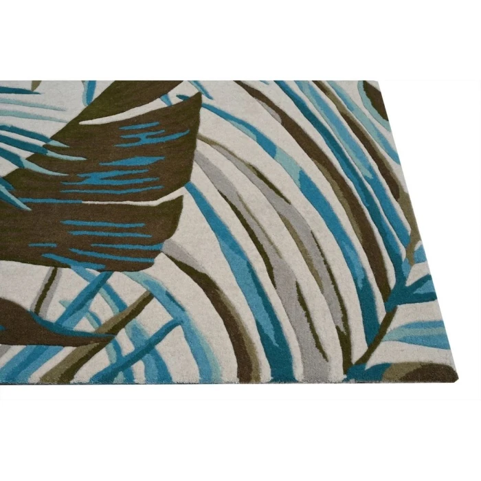 Kas Cove 3002 Ivory/Teal Palms Area Rug