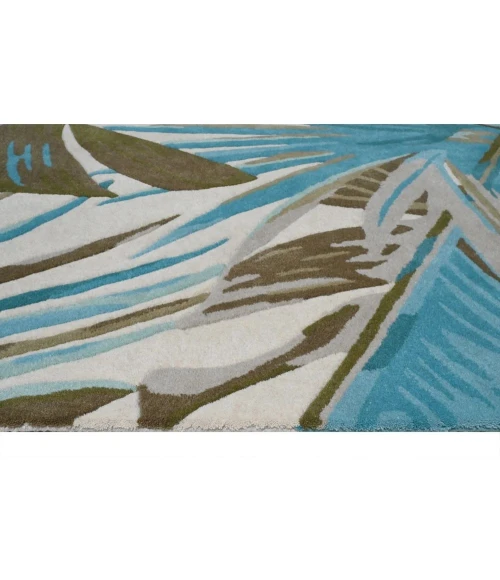 Kas Cove 3002 Ivory/Teal Palms Area Rug