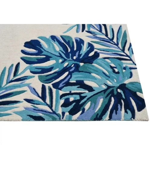 Kas Cove 3004 Ivory/Blue Tropics Area Rug