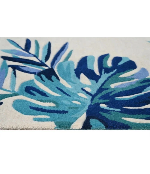 Kas Cove 3004 Ivory/Blue Tropics Area Rug