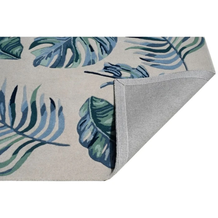 Kas Cove 3005 Ivory/Blue Leaves Area Rug
