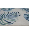 Kas Cove 3005 Ivory/Blue Leaves Area Rug