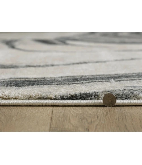 Kas Hue 4756 Ivory Marbled Stone Area Rug