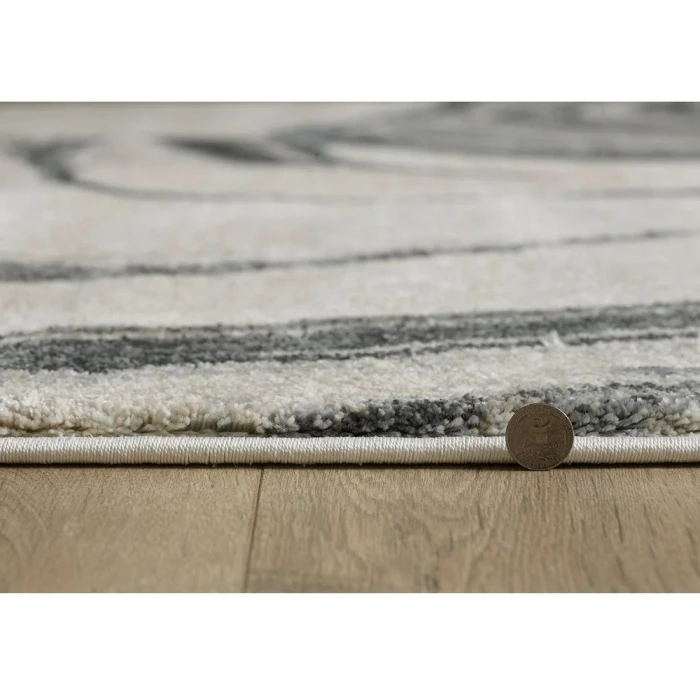 Kas Hue 4756 Ivory Marbled Stone Area Rug