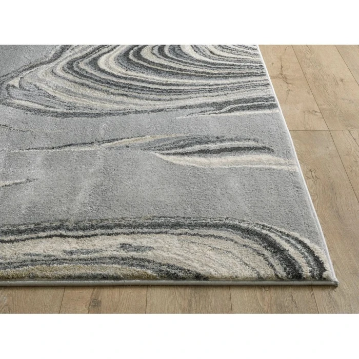 Kas Hue 4757 Grey Marbled Stone Area Rug