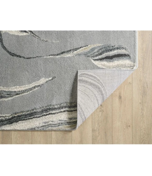 Kas Hue 4757 Grey Marbled Stone Area Rug