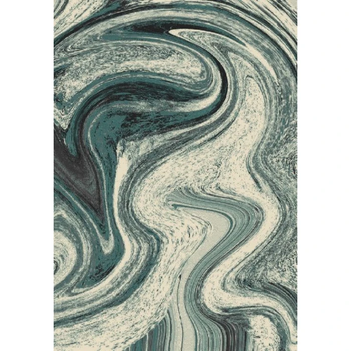 Kas Illusions 6226 Teal Contempo Area Rug 7'10" x 10'10"