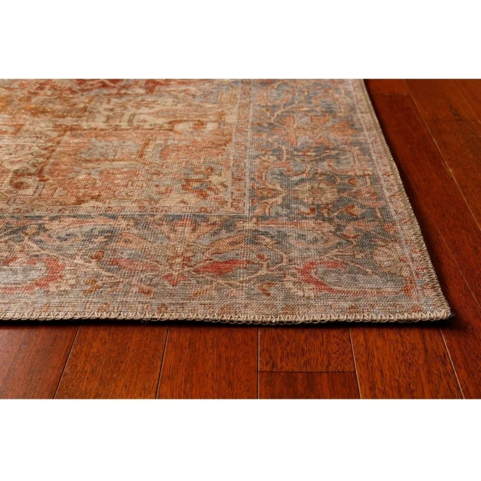 Kas London 4801 Rust Blue Serena Area Rug
