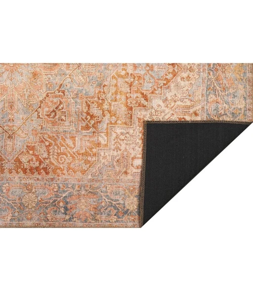 Kas London 4801 Rust Blue Serena Area Rug