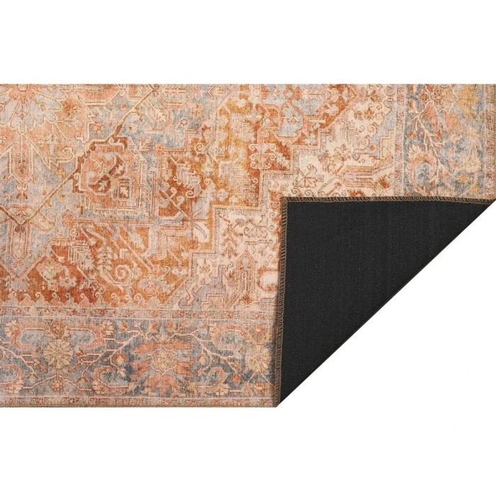 Kas London 4801 Rust Blue Serena Area Rug