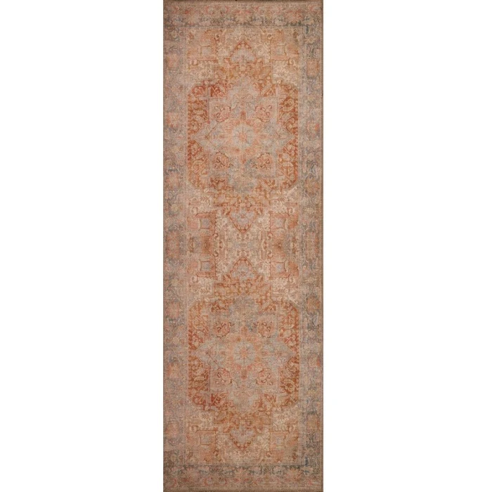 Kas London 4801 Rust Blue Serena Area Rug