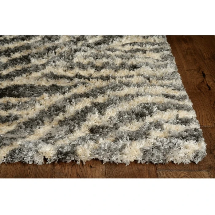 Kas Merino 6715 Charcoal Waves Area Rug